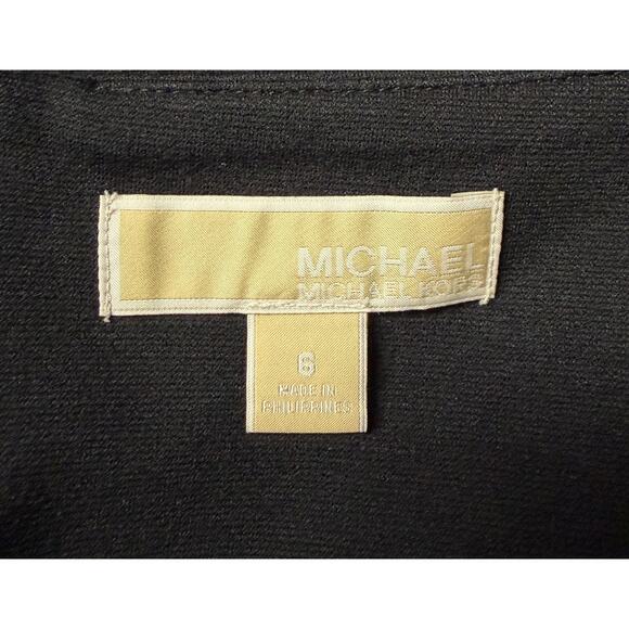 Michael Kors Women Skirt Black Straight Back Zipper Stretch Back Slit Career EUC - Picture 8 of 8